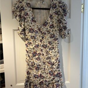 Isabel Marant Cream Floral Mini Dress